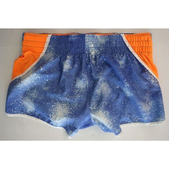 Nike 548482-564 Women's Sz M Blue/Orange Dri-Fit Tempo Galaxy Running Shorts - Picture 2 of 8